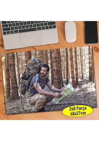 Orman Gezgini Doğa Sever 240 Parça Puzzle Yapboz Tablo-92142836