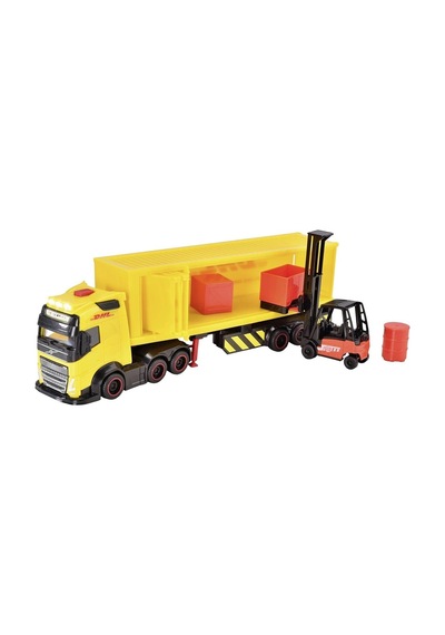 203747018 Dickie Dhl Truck Free Wheel Volvo Fh16 Truck Light Sound İnterior,