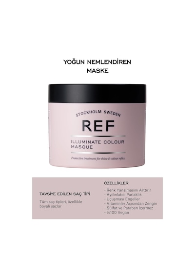 Stockholm-ref Illumınate Colour Masque 250 Ml Boyalı Saçlar Için Aydınlatıcı Yoğun Bakım Maskesi