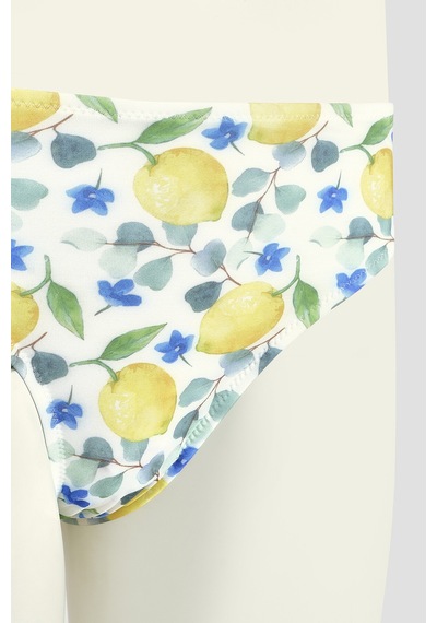 Loya Kadın Renkli Lemon Tek Alt Bikini Çok Renkli