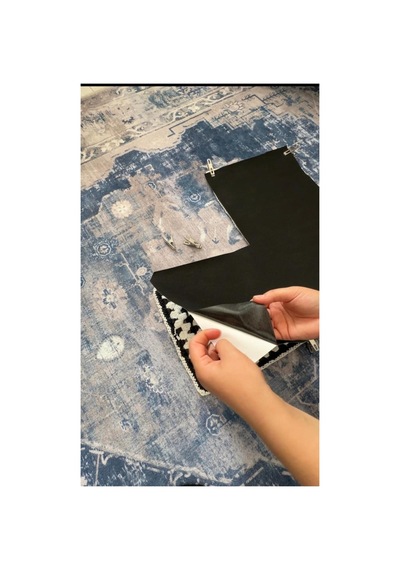 Yapışkanlı Tela Çanta Astarı 80 Cm X 100 Cm Siyah Siyah