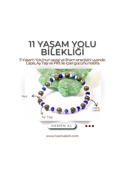 11 Yaşam Yolu Bilekliği Sezgi Çok Renkli