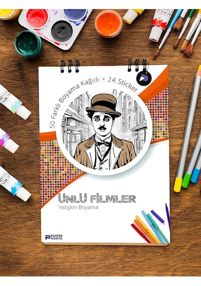 Ünlü Filmler Yetişkinler Için Boyama Kitabı, Imdb 50 Film Mandala Boyama Kitabı, Film Boyama Defteri, Yetişkin Bo Genel