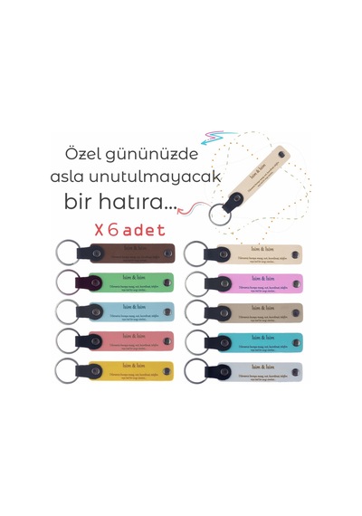 Öğretmene veda Partisi İçin Tüm Sınıfa Özel, 6' Lı Set, Mükemmel lik Anı ve Hatıra Anahtarlığı