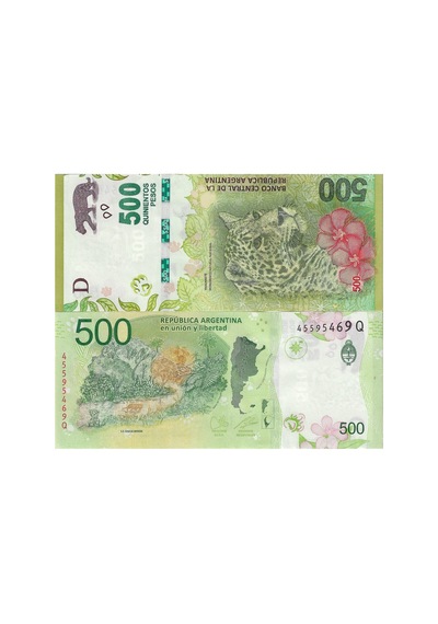 Arjantin Hatıra 500 Pesos Yabancı Kağıt Para Çil Unc Koleksiyon Para