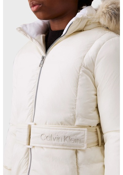 Calvin Klein Çocuk Mont Ig0ıg02685 Ybı Beyaz