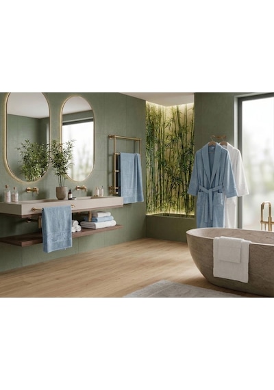 Yünteks Binnur Bamboo 8 Parça Aile Bornoz Takımı / %100 Pamuk / Aile Seti / Çeyizlik / Günlük / Modern / 1.kalite Beyaz - Mavi Yünteks Binnur Bamboo 8 Parça Aile Bornoz Takımı / %100 Pamuk / Aile Seti / Çeyizlik / Günlük / Modern / 1.kalite Beyaz - Mavi