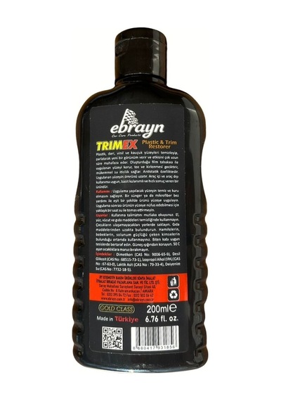 Plastik Trim Yenileyici Ve Parlatıcı 200 Ml