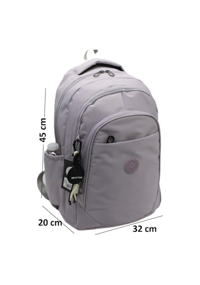 Su Geçirmez Kumaş Unisex Okul Çantası Pudra Lavanta Okul Sırt Çantası 1650 Diğer