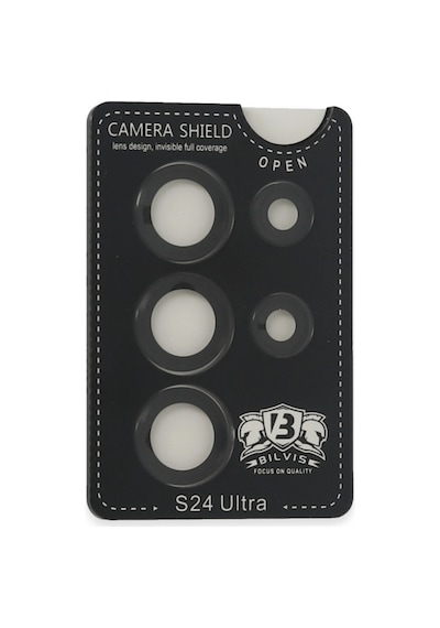 Samsung Galaxy Uyumlu S24 Ultra Bilvis Titan Kamera Lens - Siyah - 100 Çok Renkli