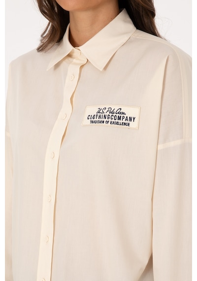 U.s. Polo Assn. Kadın Gömlek Desenli 50308766-vr256 İnci