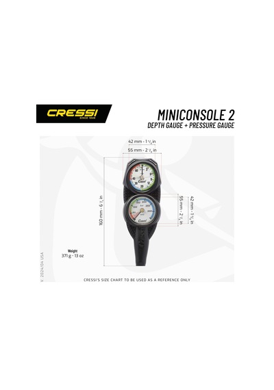 Cressi Dp2 Derinlik Ve Basınç Ölçer Dalış Konsolu