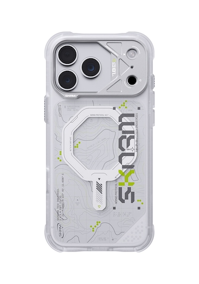 İphone 18 Pro Max Uyumlu Kılıf M-safe Şarj Özellikli Skinarma Sonar Kapak Beyaz