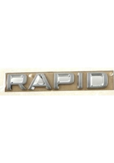 Skoda Uyumlu Rapid Krom Yazı