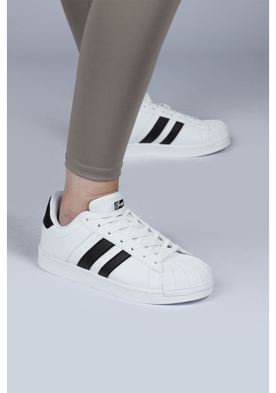 Jump 28787 Beyaz - Siyah Kadın Sneaker Günlük Spor Ayakkabı