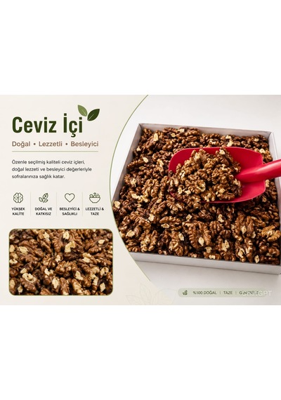 Yerli Ata Tohumu Topak Cinsi Yağlı İç Ceviz 500 Gr 500 G