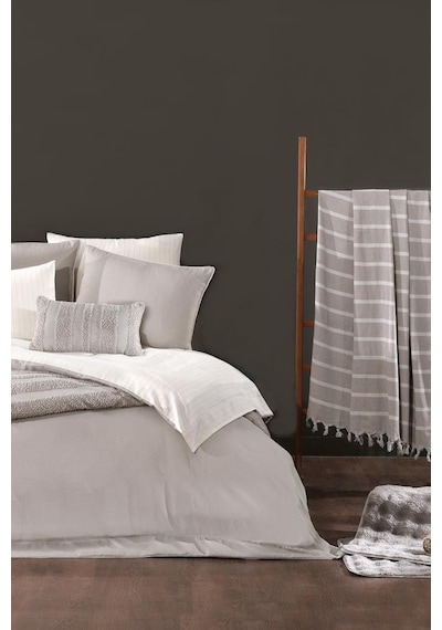 Lipa Lüks Comforter 13 Parça Çeyiz Seti Bej Bej