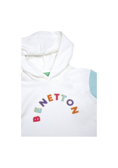 Benetton Bnt-g21574 Kız Çocuk Sweatshirt Ekru