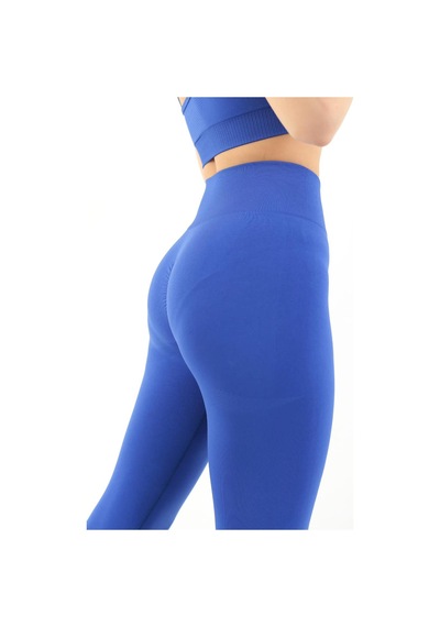 Kadın Yüksek Bel Büzgülü Toparlayıcı Fitness Tayt 16312 0029-25 Çok Renkli