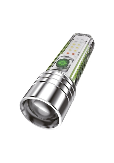 Panther 1000 Lümen Usb Şarjlı Led El Feneri Pt-8430 Siyah