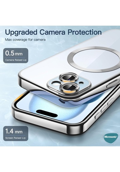 Microsonic Samsung Galaxy Uyumlu A37 Kılıf Magsafe Luxury Electroplate Lacivert -