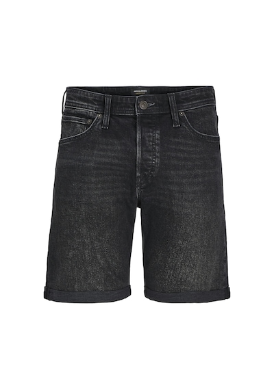 Jack & Jones Jack Jones Erkek Likralı Siyah Kot Şort 12269612 Siyah
