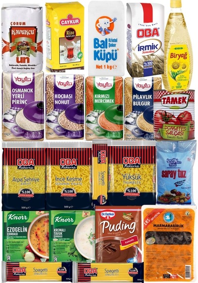 Ramazan Paketi Kumanya Yardım Gıda Erzak Kolisi Lüks Paket 21 Parça Ürün