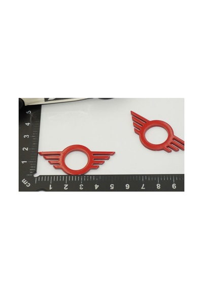 Mini Cooper Logo Kapı Kilidi Kırmızı Çerçeveleri
