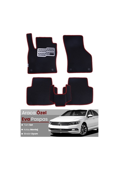 Volkswagen Passat B8 2015-2019 Uyumlu Eva Paspas Tam Set Oto Paspas,araca Özel,su Geçirmez 821