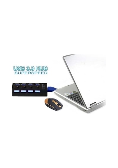 4 Port Usb Çoğaltıcı Çoklayıcı Hub Usb 3.0 Çoklama Pc Laptop