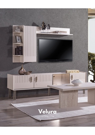 Tress Tv Ünitesi Kırık Beyaz