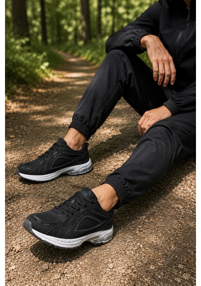 Ht Hotin Kraken Erkek Günlük Spor Ayakkabı Rahat Tabanlı Sneaker - Siyah
