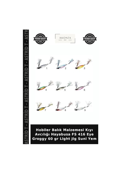 Hobiler Balık Malzemesi Kıyı Avcılığı Hayabusa Fs 416 Eye Groggy 60 Gr Light Jig Suni Yem