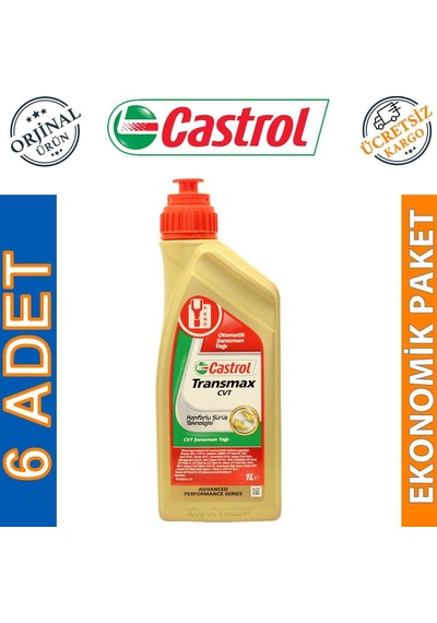 Castrol Transmax Cvt Otomatik Cvt Şanzıman Yağı 6 x 1 L