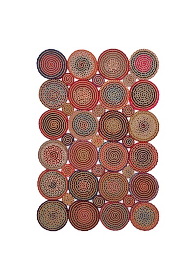 Cool Halı Luke 413 Renkli Halı Paspas Örgü Hasır Kilim Yolluk Bohem Antre Mutfak Balkon Banyo Halısı Diğer