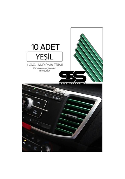 Araç Içi Klima Havalandırma Izgarası Yeşil Trim Seti Film Şerit Havalandırma Izgarası Yeşil Trim Şerit Satıcı :