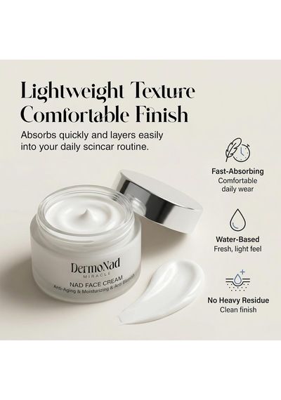 Nad-containing Face Cream Anti Aging, Repairing Skin Blemishes, Moisturizing Resveratrol, Collagen, Niacinamide, Hyaluronic Acid, Nad+