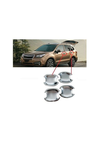 Subaru Forester 2009 2012 Dış Kapı Kolu İç Kaplama Abs Krom