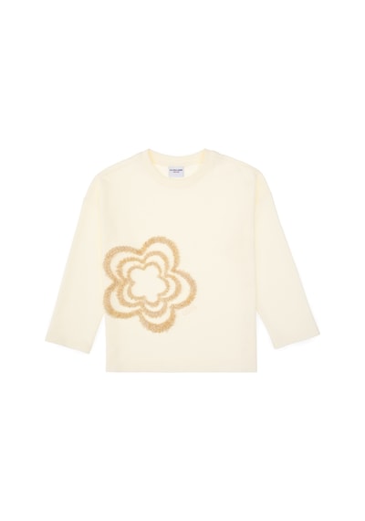 U.S. Polo Assn. Kız Çocuk Krem Bisiklet Yaka Sweatshirt 50317921-VR256