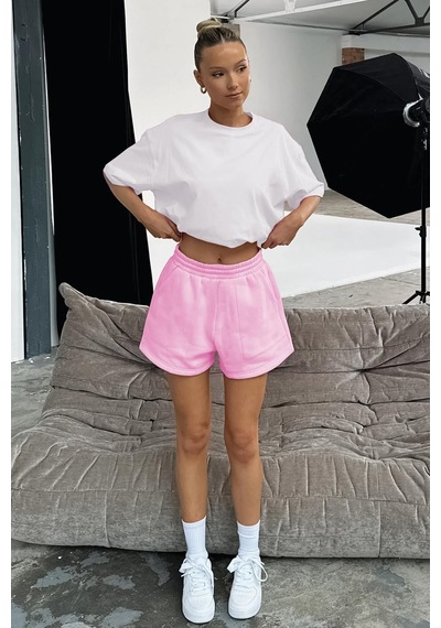 Madmext Pembe Basic Kadın Şort Mg2511 Pembe