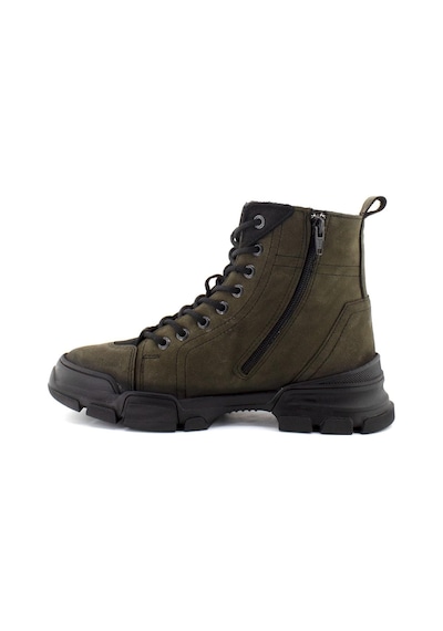 Hammer Jack 102 21520 Bonn Hakiki Deri Comfort Casual Unisex Bot Haki Nubuk