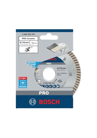 Professional Accessories Best Serisi Seramik İçin, Extra Temiz Kesim Turbo Segman Elmas Kesme D