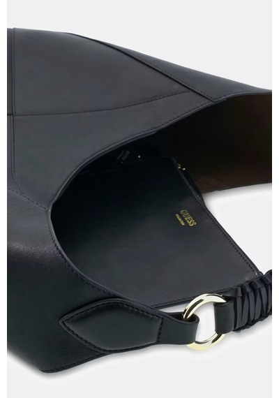 Guess Pauline Hobo Deri Kadın Omuz Çantası Hwzoaap6210 Siyah