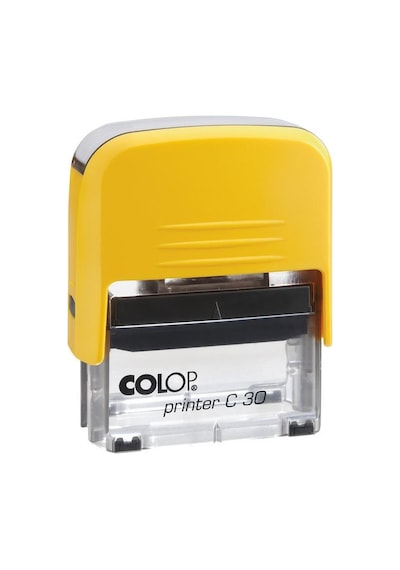 Colop Prınter C30 Sarı Kasa Siyah Keçe - 18 x 47 MM