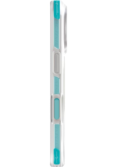 Apple Uyumlu iPhone 17 Pro Max Kılıf Combat Active Bilek Kayışı İle Kolay Taşıma Üç Katmanlı Koruyucu Kapak Turkuaz