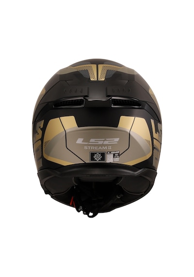 Ls2 Stream 2 Road Kask Gri Gold Mat Siyah