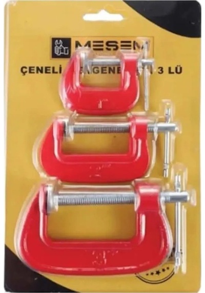 Çeneli G Tipi Mengene 3 Lü Set 4070