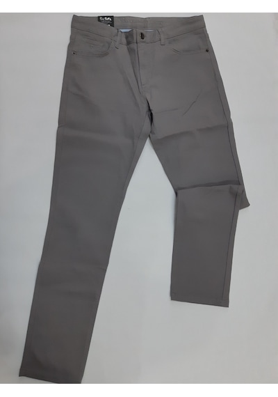 Pierre Cardin Slimfit Kalıp Gri Erkek Keten Pantolon Gri