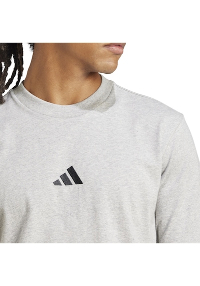 Adidas M Sl Sj Erkek Spor T-shirt - Jf1091 Gri