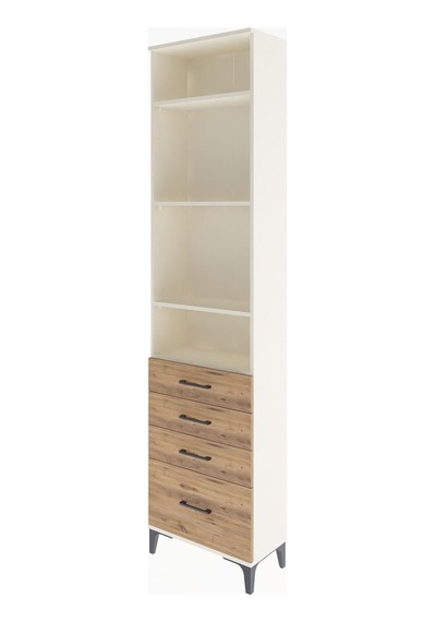 Arges Dolap 4 Raflı 4 Çekmeceli 60x30x243 Aytaşı-çam Aytaşı